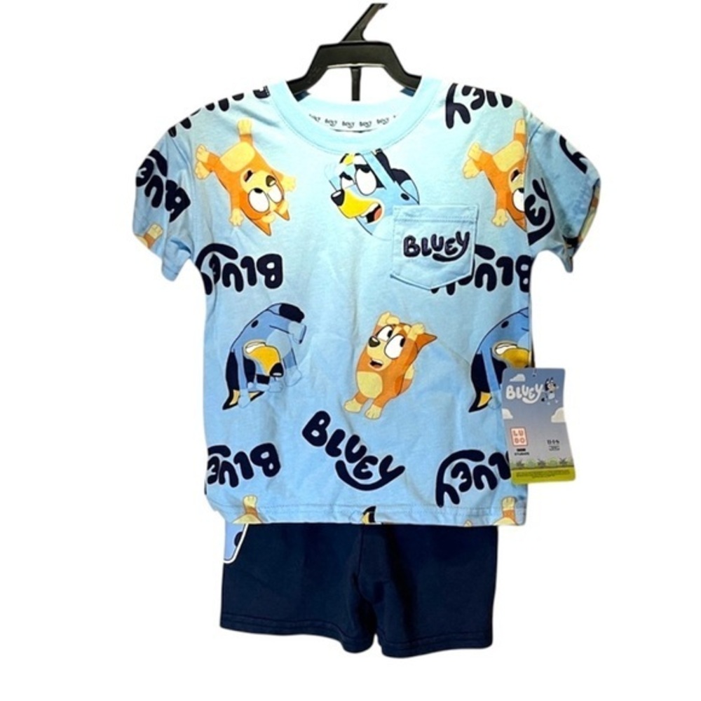 New Bluey Kids Shorts T Shirt Matching Set Size 2T NWT